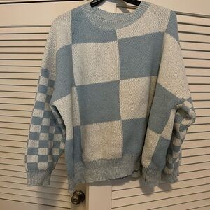 Women’s 2x checkered sweater